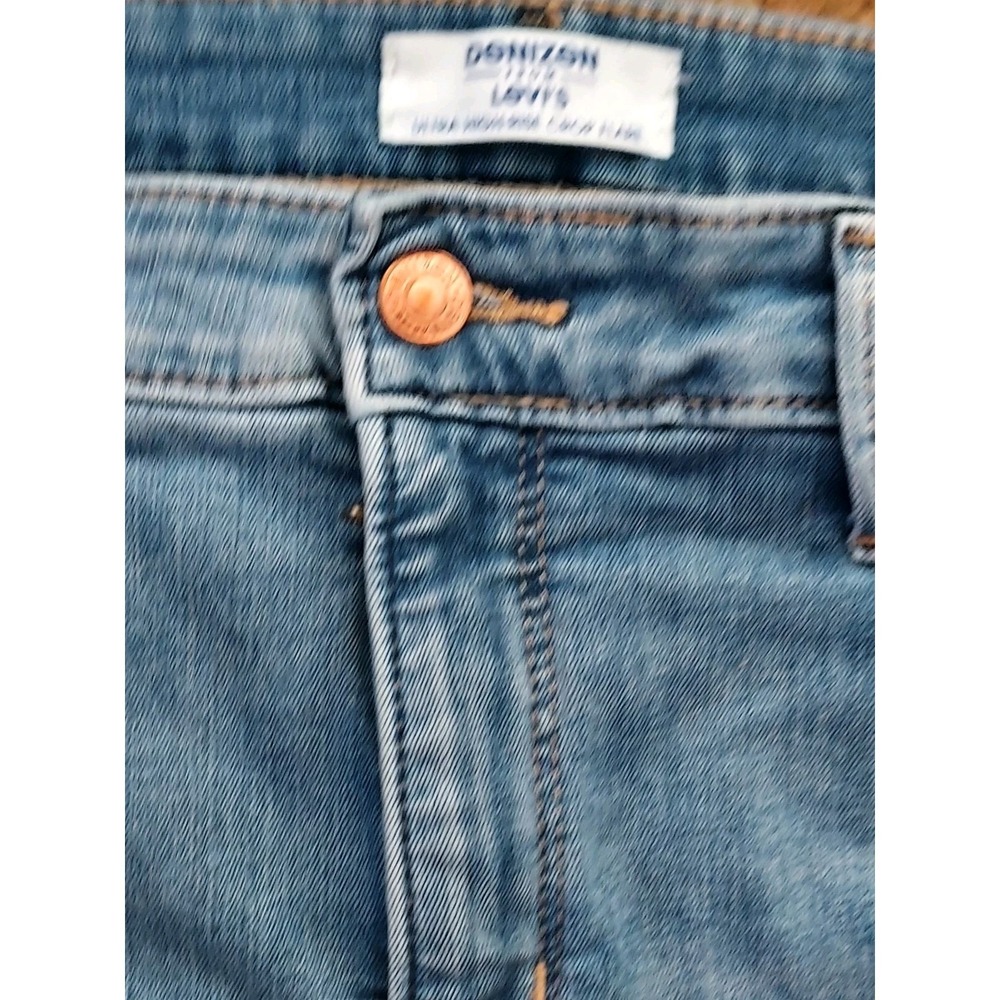 Levi's Denizen Ultra High Rise Crop Flare 14 medium wash - Picture 2 of 7